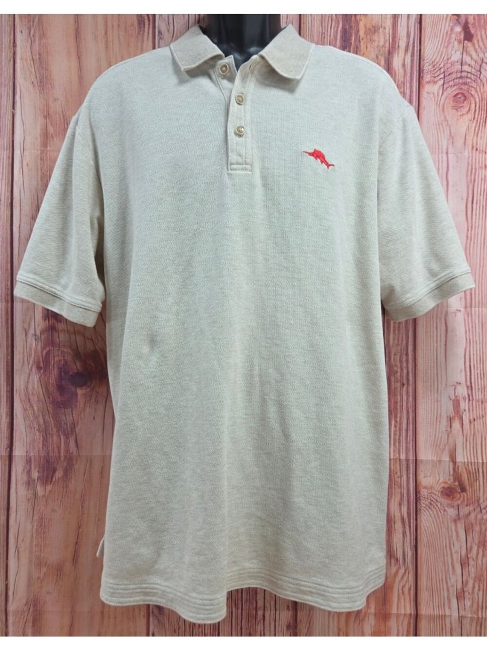Tommy Bahama Mens Beige Pima Cotton Polo XL